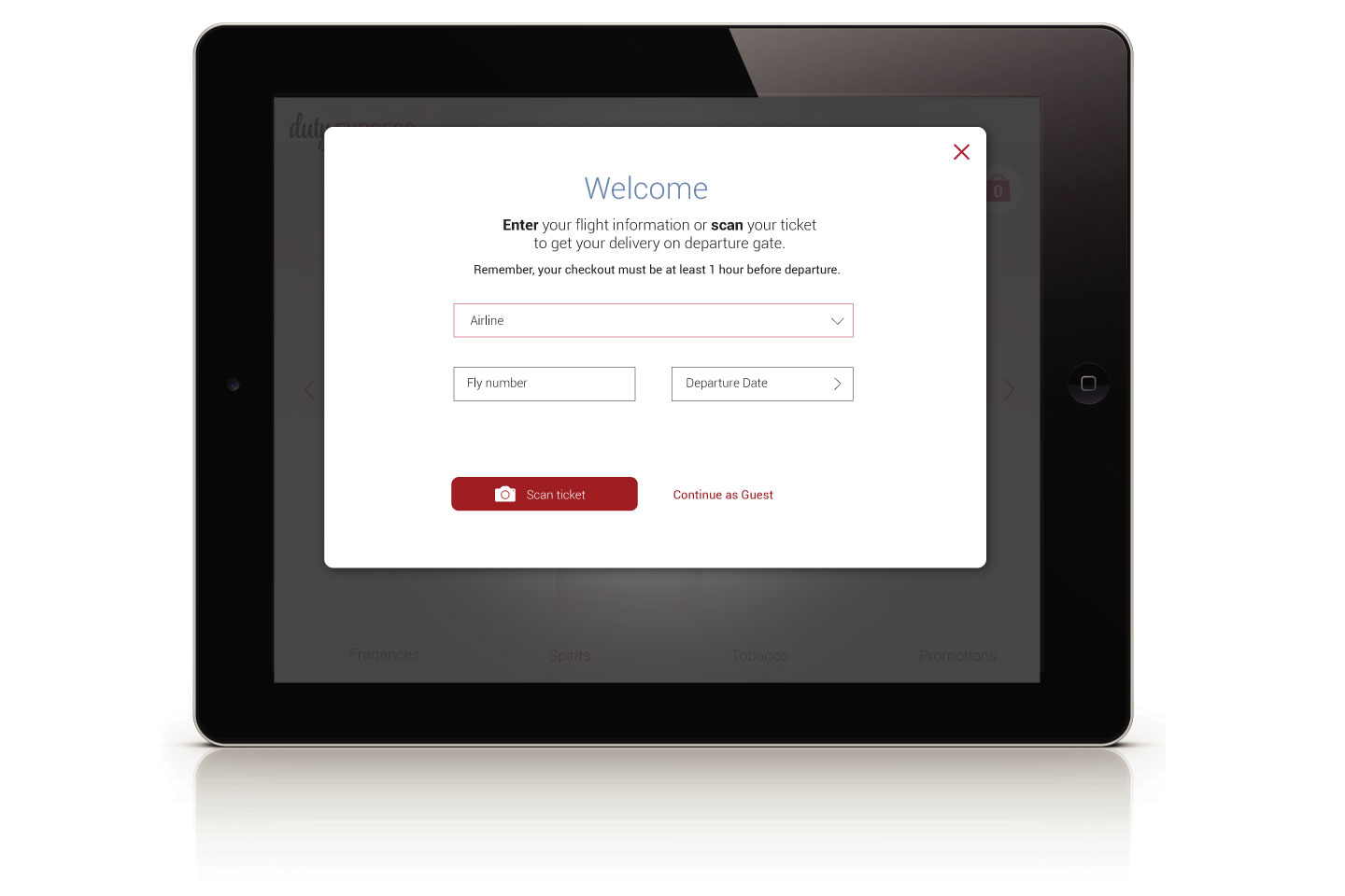 Dutyfree - UX